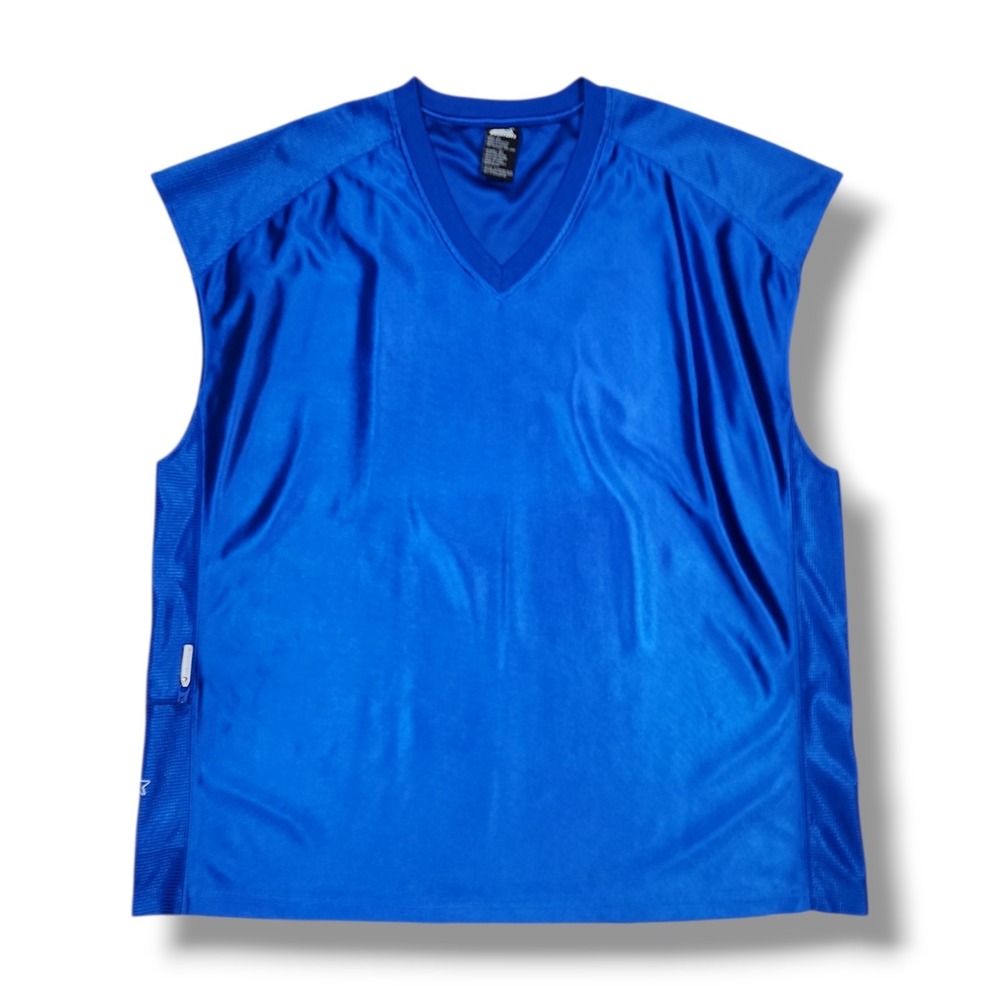 Vintage Starter Basketball Jersey Men's 2XL Blue Sleeveless Shirt Sportswear Y2K